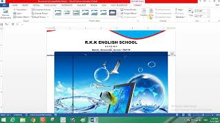 Letter pad kaise banate hai  How to make letterhead in MS word  viralvideo [upl. by Adlesirg]