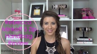 Rebecca Minkoff 5 Zip Handbag Review [upl. by Baumbaugh]