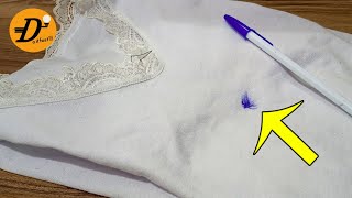 Remove Ink amp Pen Stains From Clothes In Less Than 5 Minutes [upl. by Ardeha]