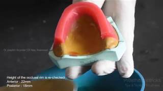 Preclinical Prosthodontics Fabrication of Maxillary occlusal rim  step by step [upl. by Isahella37]