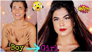 I Transformed a BOY into a GIRL Ft Montii Roy TikTok Star  Nilanjana Dhar [upl. by Spense]