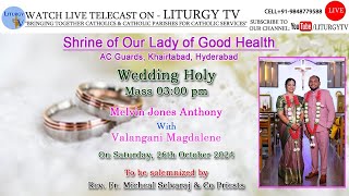 Melvin With Valangani Shrine of Our Lady of Good Health Wedding Holy Mass 0300 pm [upl. by Shanna]