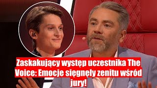 Uczestnik The Voice zaskoczył jury KRÓLEWICZU ODPALIŁ  emocjonują [upl. by Kaiulani]