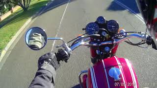 Quick ride 1972 Suzuki GT750 [upl. by Halfdan]