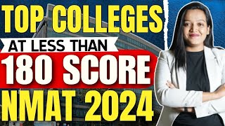 Colleges Accepting score under 180 in NMAT 2024  Low Score NMAT Colleges mba nmat2024 [upl. by Tadich312]