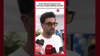 Maharashtra Assembly Election 2024 Actor Ranbir Kapoor says quotIt is your responsibility to votequot [upl. by Ahtelrac]