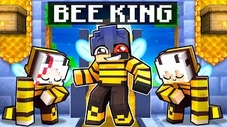 Playing Minecraft as the BEE KING [upl. by Eeldivad]