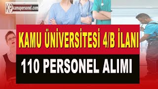 İnönü Üniversitesi 110 Sözleşmeli Personel Alım İlanı [upl. by Pimbley551]