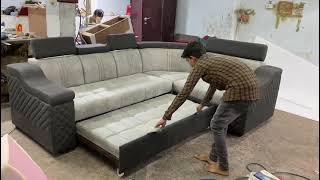 sofa cum bed stylish amp comfortable  very low prices in hyderabad  whtsaap 8125300007 [upl. by Kazmirci523]