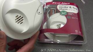 First Alert Long Battery Life Smoke and Fire Alarm explanation and unboxing video for SA305CN [upl. by Hamburger]