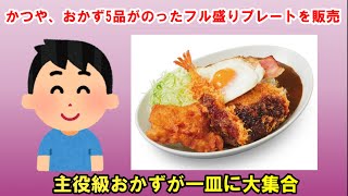 【2ch飯】かつや、おかず5品がのったフル盛りプレートを販売 【ゆっくり解説】 [upl. by Ikceb]