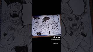 Drawing Triple Domain Expansion Manga Panel drawing art jujutsukaisen animedrawing shorts [upl. by Ennaesor]