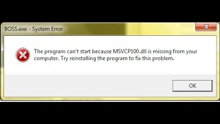 Solucionar Error MSVCR100dll Para Todos Los Juegos Y Programas 2020 [upl. by Eelyram]