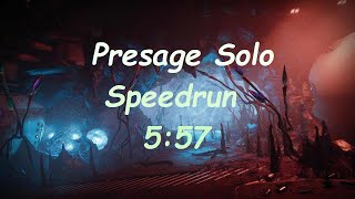 Presage Solo Speedrun World Record 557 [upl. by Gnuh]