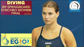 Full Replays Womens 3M Synchro Final  European Diving Championships parisolympics2024 [upl. by Giorgi184]