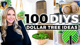 100 Dollar Tree DIYsWatch this to be a DIY Pro [upl. by Tobiah272]