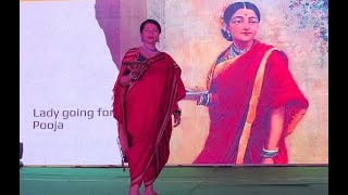 Raja Ravi Varma Paintings  Fashion Show  Vaishnavi Serene [upl. by Enautna]