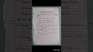 Acids Bases and Salts Notes Part2 Chemistry Class 10 Chapter 2 notes10th Standard notes [upl. by Urania187]