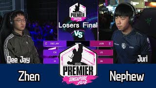 Zhen Dee Jay vs Nephew Juri  Losers Final  Super Premier Singapore [upl. by Ardnalak947]