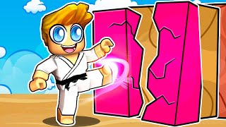 Becoming a Karate Master in Roblox Board Break Simulator [upl. by Aikaz157]