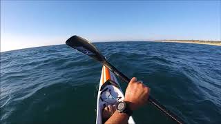 Downwind Surfski Paddling  How I Catch Runs [upl. by Fifine]