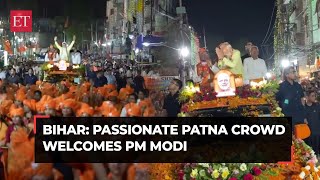 Modi charms Patna with roadshow first by a PM in Bihars capital [upl. by Clayton]