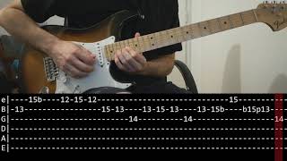 Led Zeppelin  Stairway to heaven solo Guitar lesson with TAB [upl. by Ihsakat496]