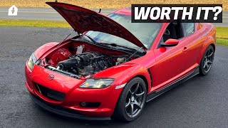 RX8 LS SWAP  Cheaper than a Corvette FULL COST and PARTS LIST [upl. by Eicyal]