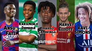 Ansu Fati vs Harvey Elliott vs Karamoko Dembele vs Eduardo Camavinga vs Xavi Simons [upl. by Schramke]