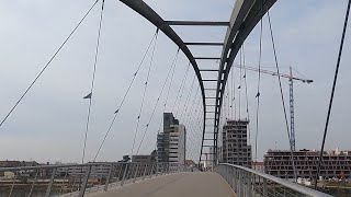 Weil am Rhein Germany 🇩🇪  Three Countries Bridge Dreiländerbrücke  Passerelle des Trois Pays [upl. by Airitac]