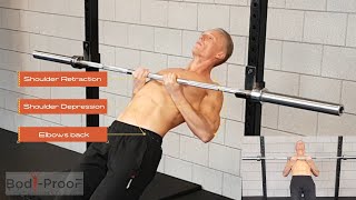 Australian Chin Up  Absolute Beginner Knees Bend [upl. by Aicercul]