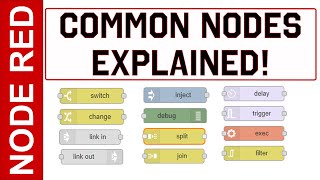 NodeRed Tutorial  Common Nodes Explained Chapters in the Timestamps nodered [upl. by Theresina]