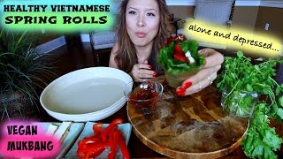 SPRING ROLL Recipe 1 • MUKBANG [upl. by Lexi]