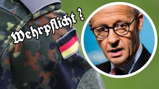 Wehrpflicht bei der Bundeswehr   Das fordert die CDU mit Chef Friedrich Merz Meine kurze Meinung [upl. by Marcelle]