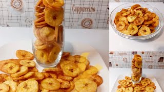 How to Make Crispy Plantain Chips  plantain chips Recipe… [upl. by Ahsina624]