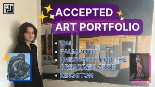 Accepted art portfolio  UAL Falmouth University for the Creative Arts Kingston University [upl. by Lamaaj768]