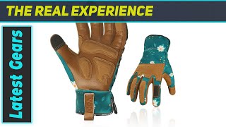 Vgo Womens Leather Safety Work Gloves The Best Thornproof Touchscreen Gardening Gloves [upl. by Nhtanhoj]