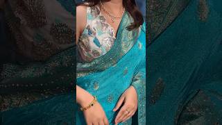 Latest Designer Saree Collection 20242025 styles printed wedding embroideredsaree draping [upl. by Lana]