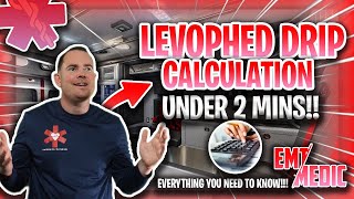 Levophed drip calculation [upl. by Bartko]