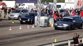 Golf 1 R36 Turbo 4WD MOTOSO 104 s  225 kmh vs Audi S4 TTDRacing [upl. by Peursem919]