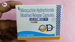 Minoz OD 100MG tablet  Minocycline Hydrochloride Tablet  Minoz OD 100mg Tablet Use Benefit Dose [upl. by Monica]