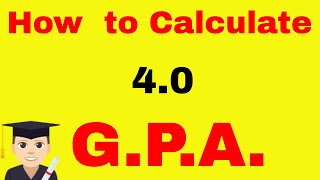 How to Calculate GPA  40 Grade Point Average Formula [upl. by Baram]