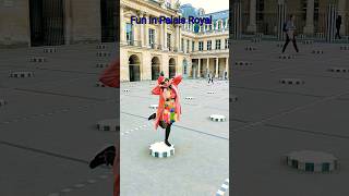 From Paris with laughter — fun times and goofy poses at Palais Royal 😂🎉 palaisroyal paris couple [upl. by Rettig238]