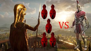 Assassins Creed Odyssey ALEXIOS VS 5 MERCENARIES IN ONE BATTLE [upl. by Hueston]