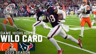 Cleveland Browns vs Houston Texans Game Highlights  NFL 2023 Super Wild Card Weekend [upl. by Nylzaj]