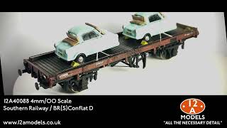 12A Models 4mm OO Conflat D Wagon Kit [upl. by Aierdna]