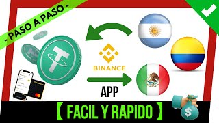 ✔️💲 Como CONVERTIR USDT a PESOS ARGENTINOS COLOMBIANOS MEXICANOS ❓【 Monedas Locales BINANCE APP 】📱 [upl. by Renick]