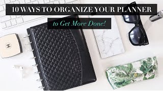 BEST WAY TO ORGANIZE YOUR PLANNER TO GET MORE DONE [upl. by Savina]