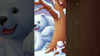 White cat and white lion winter ❄️ story catstory kitten ai [upl. by Monteith420]