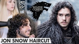 Jon Snow Hairstyle  Game of Thrones Kit Harington  Curly hair men [upl. by Favrot199]